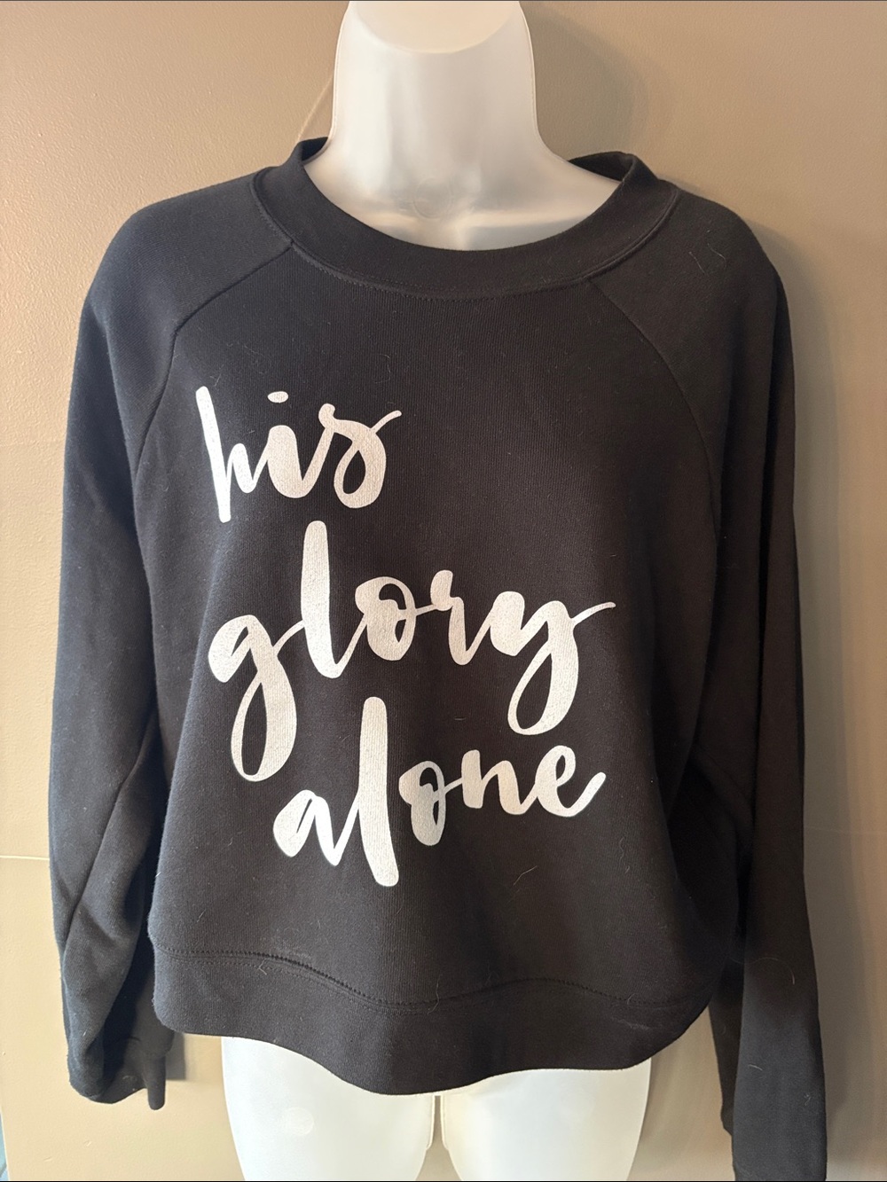 NHIM “His Glory Alone” Black Graphic Sweatshirt